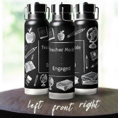 Grappige Witte Krijt Blackboard Elementaire Leraar Waterfles