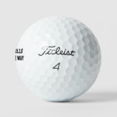 Grappige Witte Mannen Golf Golfballen (Logo)
