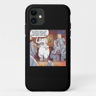 Grappige Witte Olifant iPhone 5 Hoes