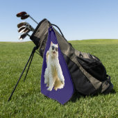 Grappige Witte Perzische Disc Golfer Handdoek (Groen)