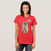Grappige Witte Perzische Discgolf T-shirt (Voorkant volledig)