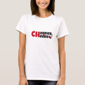 Grappige witte rode kersen vibe slogan moederdag t-shirt (Voorkant)