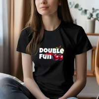Grappige witte rode kersen vibe slogan moederdag