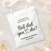 Grappige Witte Script kater herstelt Kit Bedankzakje (Geknipt)