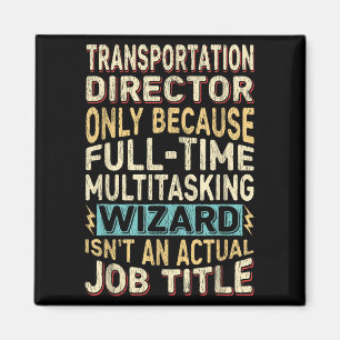 Grappige wizard voor multitasking van Transportati Magneet