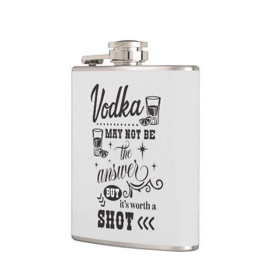 Grappige wodka drink woordkunst heupfles (Links)