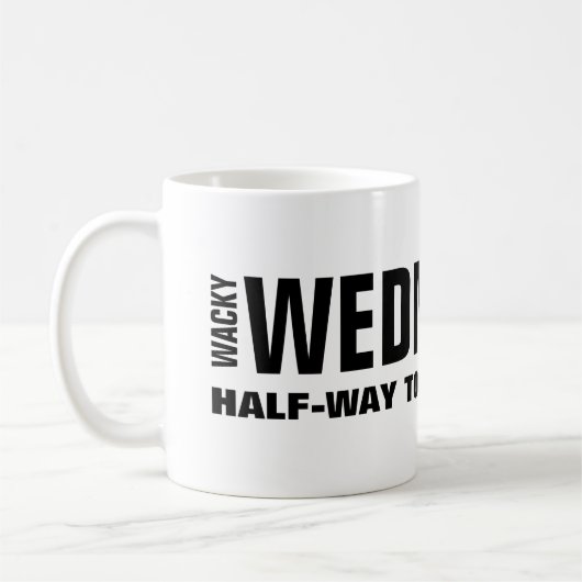 Grappige woensdag werk mok (Links)
