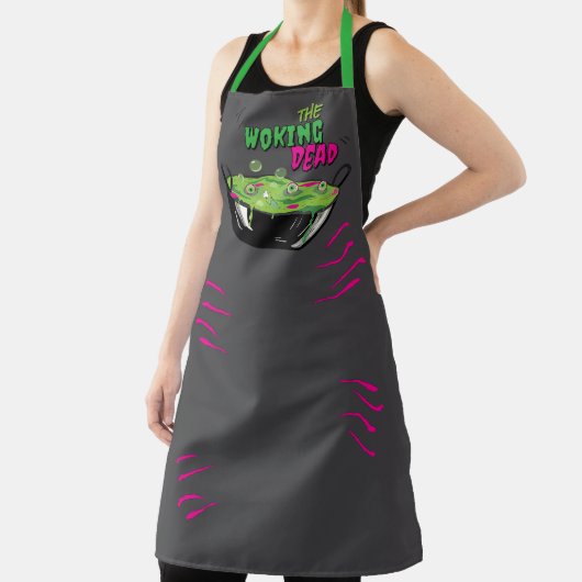 Grappige Woking Dead Zombie Chef Pun Schort (Insitu)