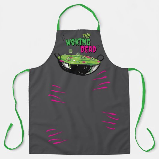 Grappige Woking Dead Zombie Chef Pun Schort (Voorkant)