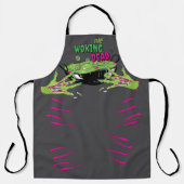 Grappige Woking Dead Zombie Rippin 'Eyeball Poppin Schort (Voorkant)