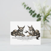 Grappige Wolf Gewichtsverhoudingen Kaart (Staand voorkant)