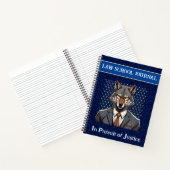 Grappige Wolf Gift voor Recht Student Advocaat Han Notitieboek (Binnen)