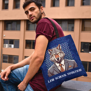 Grappige Wolf Gift voor Recht Student Advocaat Han Tote Bag