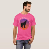 Grappige Wolf Howl Halloween Pun Happy Howl-O-Ween T-shirt (Voorkant volledig)