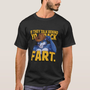 Grappige Wolf Meme Cowboy Humor Als Ze Praten Acht T-shirt
