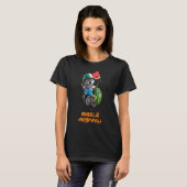 Grappige Wolf met Anthropomorfe Watermeloen T-shirt (Voorkant volledig)