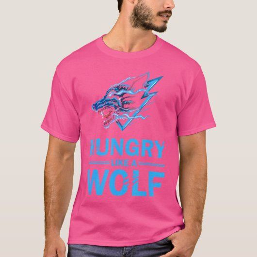 Grappige wolven hebben honger als een wolf t-shirt (Voorkant)