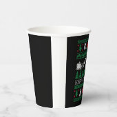 Grappige Wolven Wolf Lover Lelijke Kersttrui Papieren Bekers (Rechts)