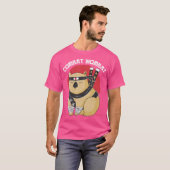 Grappige Wombat Ninja Combat Wombat T-shirt (Voorkant volledig)