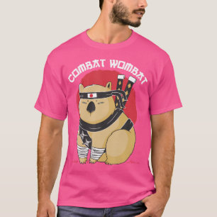 Grappige Wombat Ninja Combat Wombat T-shirt