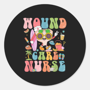 Grappige Wondverzorging Nurse Summer Vibes Nurse S Ronde Sticker
