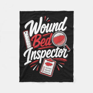 Grappige wondverzorging verpleegster humor spreuk fleece deken