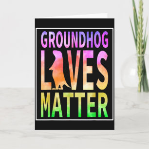 Grappige Woodchuck Groundhog Day, Groundhog Leeft  Kaart
