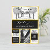 Grappige Woodsy Vrouwen Uitstapje Kaart (Staand voorkant)