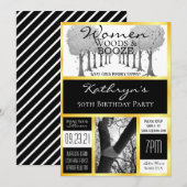 Grappige Woodsy Vrouwen Uitstapje Kaart (Voorkant / Achterkant)