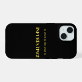 Grappige 'Woord tot de Wijzen' Humor iPhone 15 Case (Achterkant horizontaal)