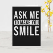 Grappige woorden Glimlach Kaart (Gele Bloem)