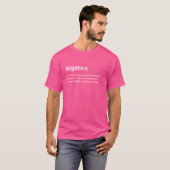 Grappige woordenboekdefinitie-algebra t-shirt (Voorkant volledig)
