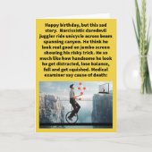 Grappige woordgrap Goochelaar Vain Verjaardag Kaart (Voorkant)