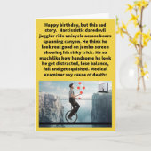 Grappige woordgrap Goochelaar Vain Verjaardag Kaart (Gele Bloem)