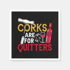 grappige woordkunst van het wijnfeest servet