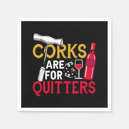 grappige woordkunst van het wijnfeest servet (Voorkant)