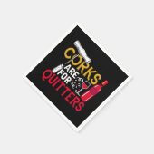 grappige woordkunst van het wijnfeest servet (Hoek)