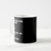 Grappige Woordpuzzel Humor Koffiemok (Voorkant links)