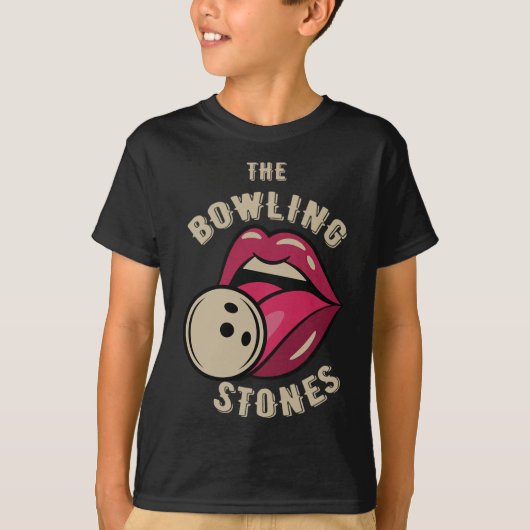 Grappige woordspeling bowlingsteen t-shirt (Voorkant)