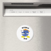 Grappige woordspeling bubbel-rap karakter cartoon  magneet (Insitu (Vaatwasser))