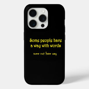 Grappige Woordspeling: Een Verhaal van Twee Zinnen iPhone 15 Pro Case