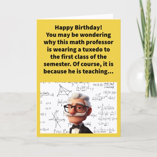 Grappige woordspeling Formele geometrie Gefelicite Kaart (Voorkant)
