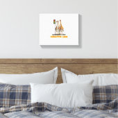 Grappige woordspeling giraffe jam canvas afdruk (Insitu (Slaapkamer))