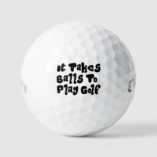 Grappige woordspeling golfballen - Aangepast 'Het  (Voorkant)