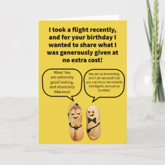 Grappige woordspeling Gratis pinda's Gefeliciteerd Kaart