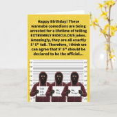 Grappige woordspeling Hoogte van Absurdity Happy B Kaart (Gele Bloem)