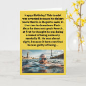 Grappige woordspeling in Seine Happy Birthday Kaart (Gele Bloem)