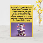 Grappige woordspeling kan Suede Happy Birthday zij Kaart (Gele Bloem)