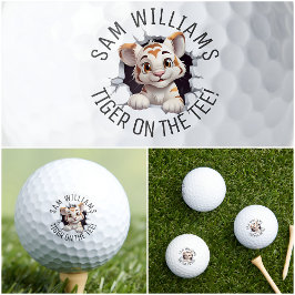 Grappige woordspeling & naam, Mooie Tijger, Voor H Golfballen