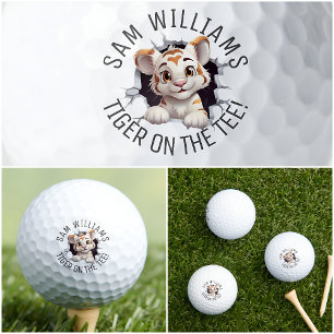 Grappige woordspeling & naam, Mooie Tijger, Voor H Golfballen
